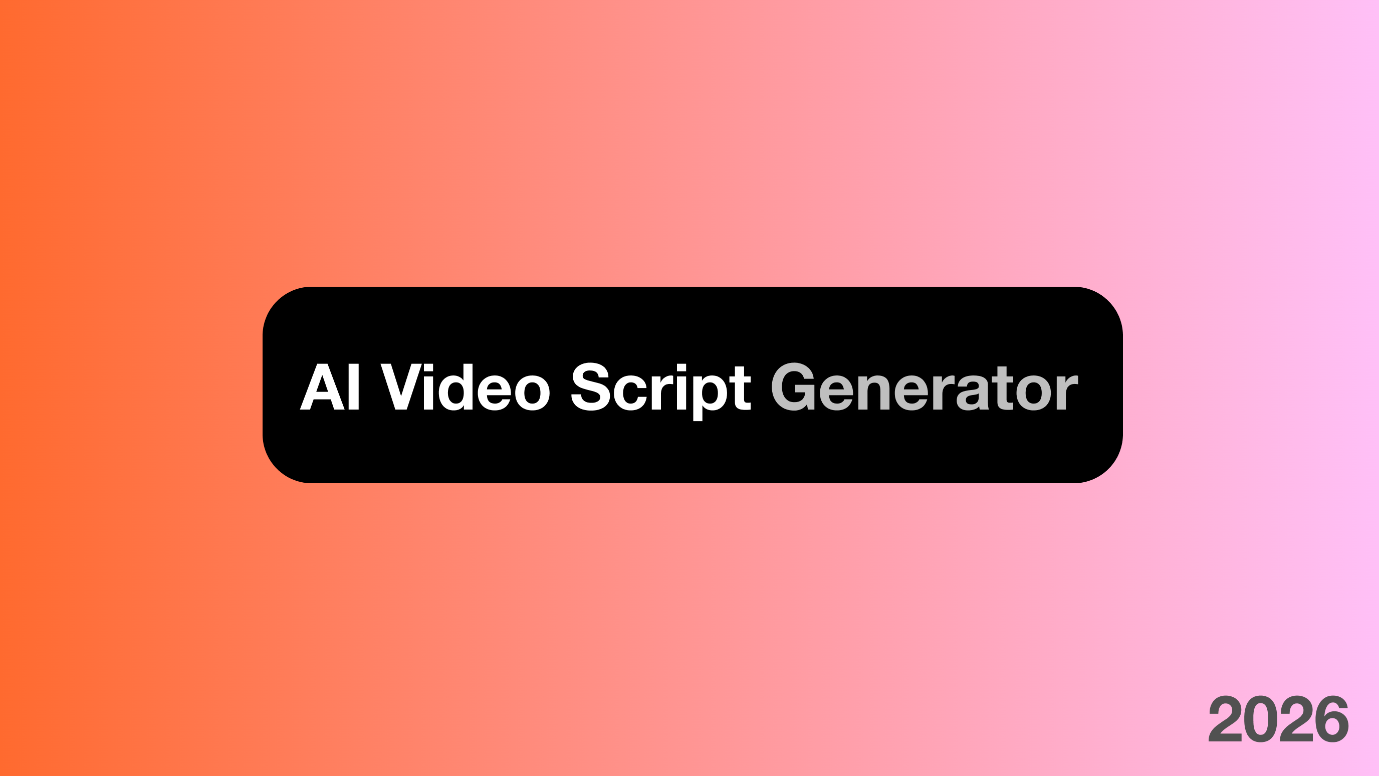Ai Blog Script Plug In AI Video Script Generator: Write Scripts That Hook Viewers | DeepReel Blog